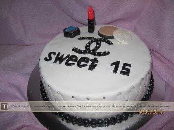 На день народження торт для дівчинки на 15 років 009