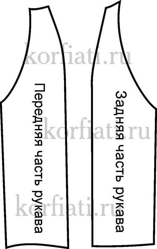 Форма халата з рукавом реглан 015
