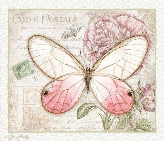 Картинки вантажні метелики для декупажу 001