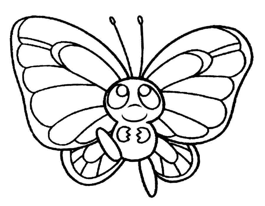 Монарх метелик розфарбування для дітей 006