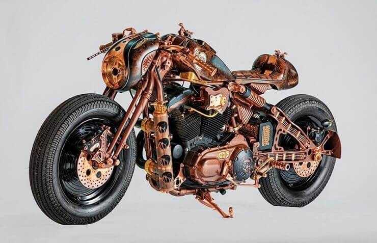 Мотоцикл в стилі стімпанк 004