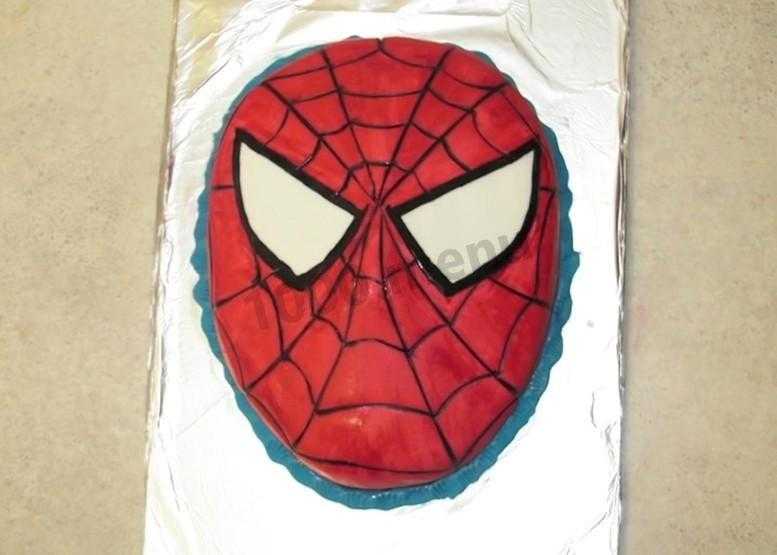 Торт з зображенням людина павук фото 003