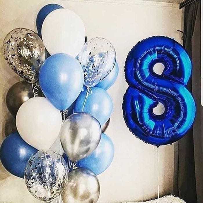 Идеи шаров на день рождение 8 лет.