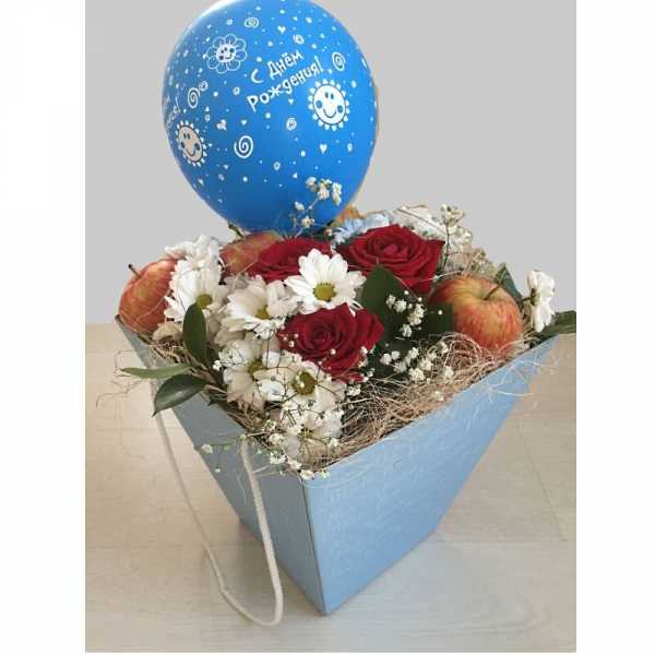 Картинки цветов в коробке  «С днем рождения» (32 фото)