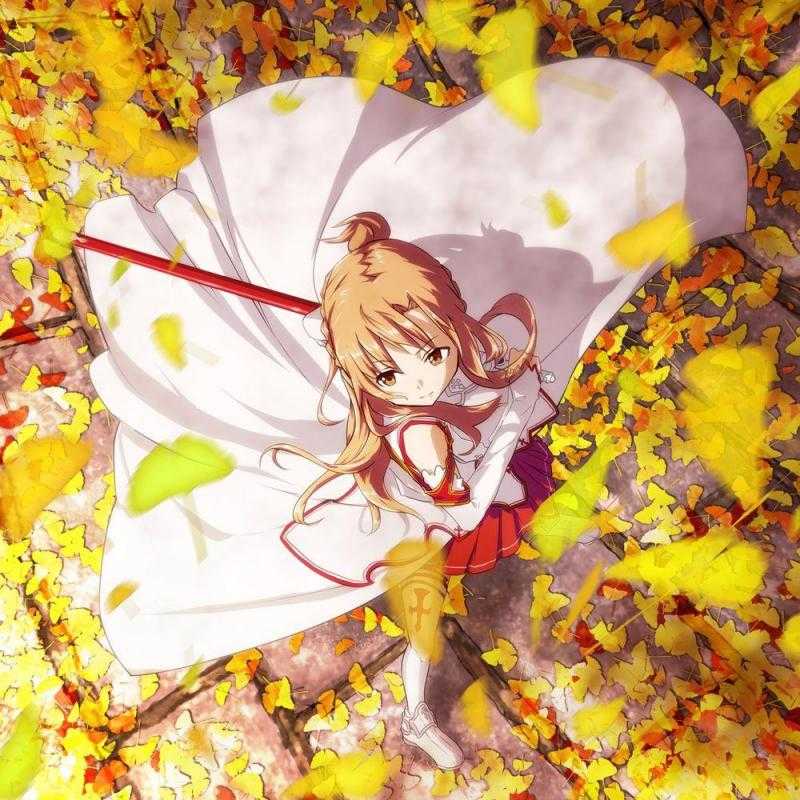 Картинки аниме про осень (45 фото)