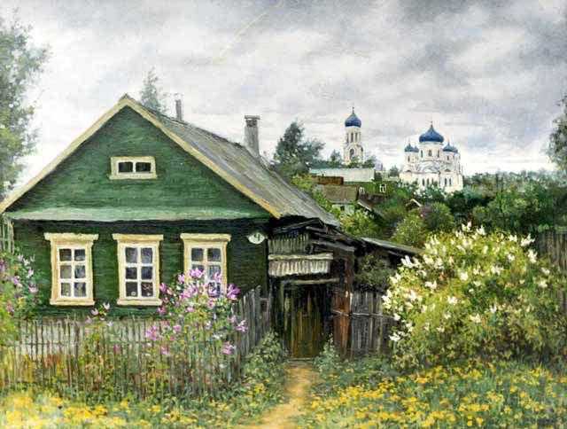 Картинки с домиком в деревне (37 фото)