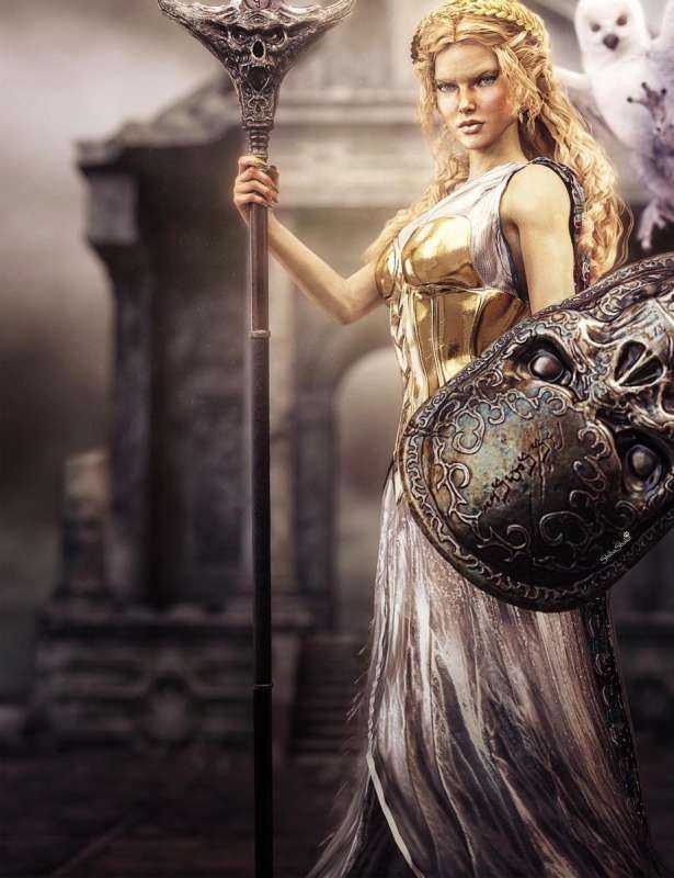 Афина Паллада богиня арт