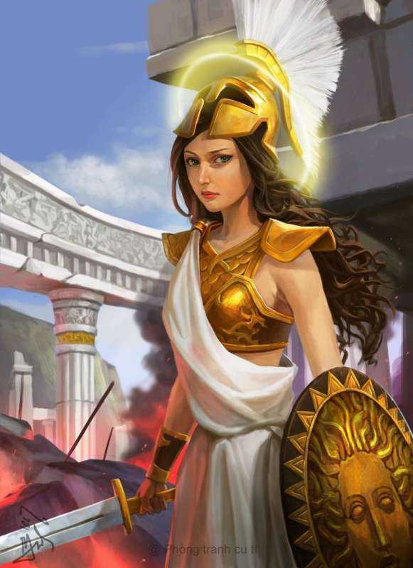 Богиня войны Греции Афина