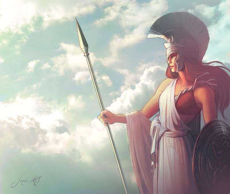 Афина Паллада богиня арт