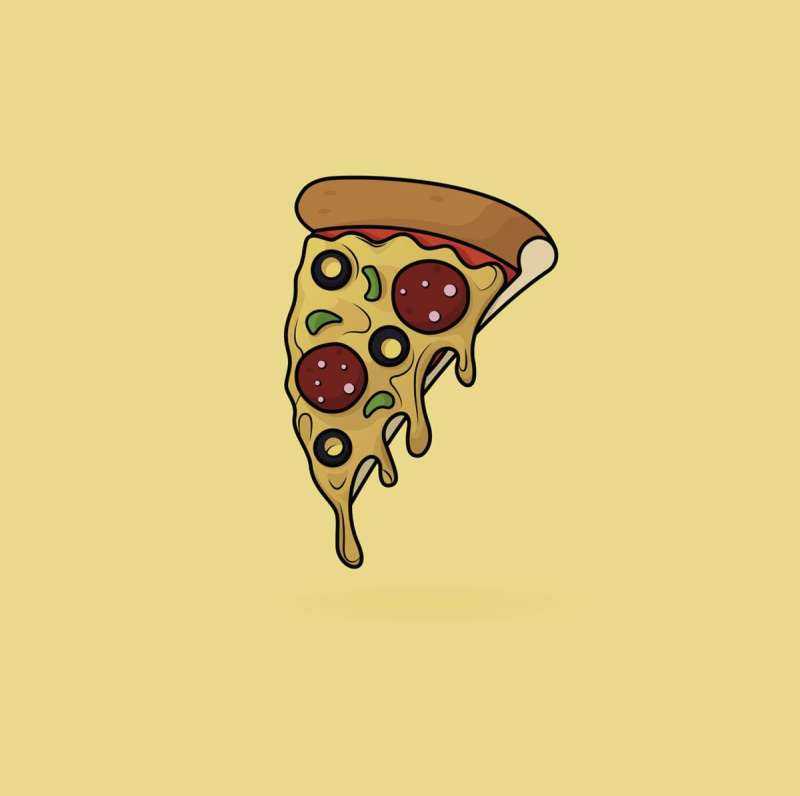 Нарисовать пиццу