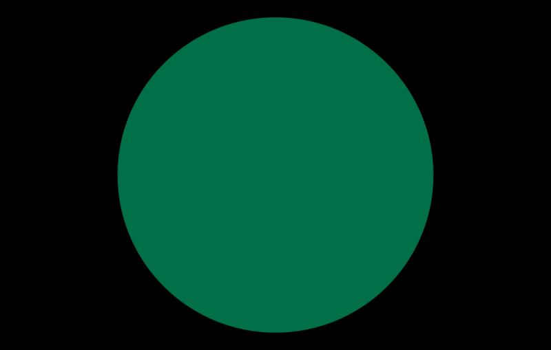 Кружок зеленого цвета