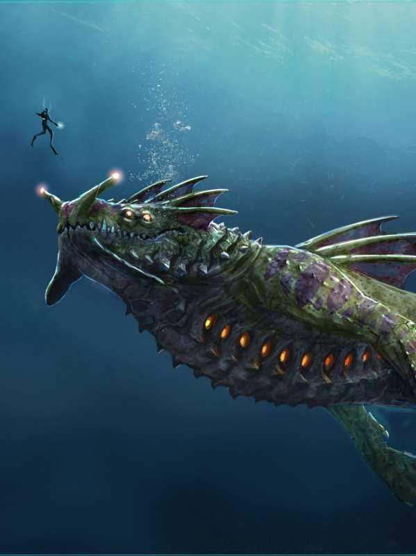 Субнаутика морской дракон Левиафан