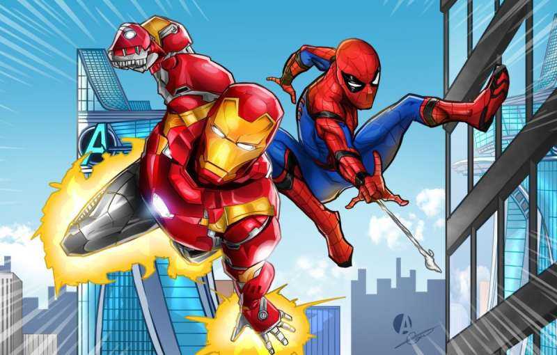 Герои Марвел Marvel,человек паук Халк Железный человек,Spider-man