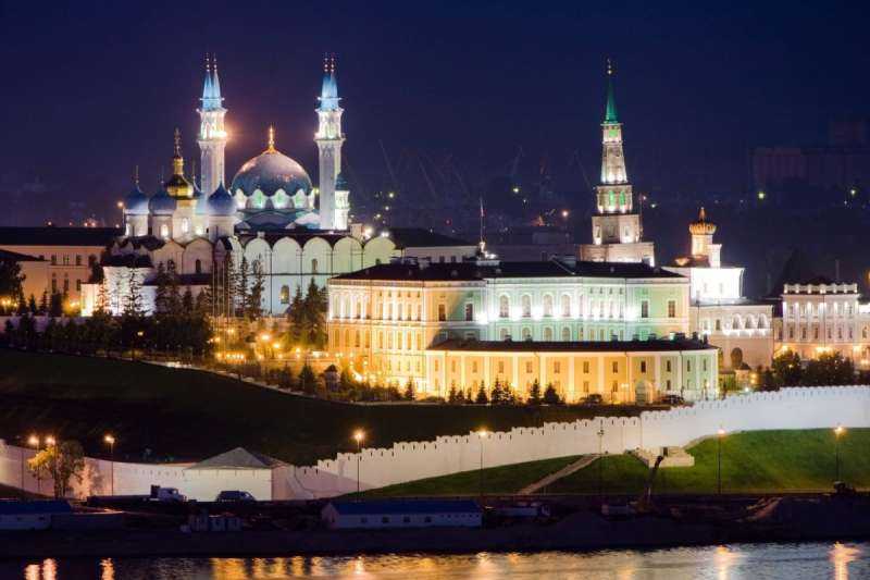 Казанский Кремль Казань ночью