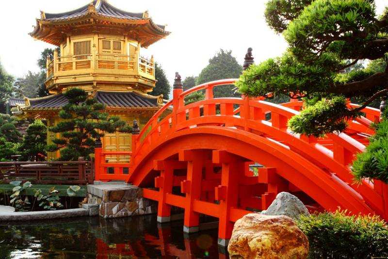 Китайский мост храм Япония