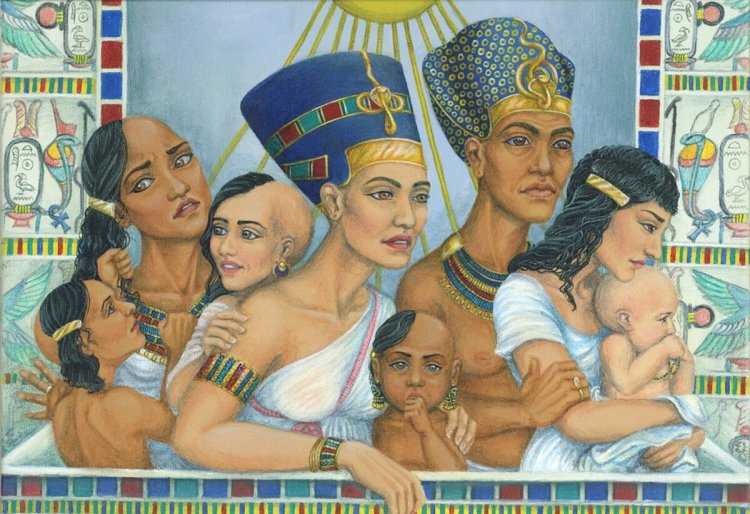 Египет Эхнатон и Нефертити