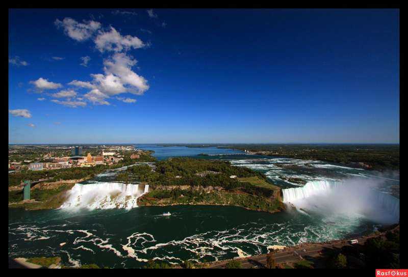 Ниагарский водопад на реке Ниагара «большая подкова».