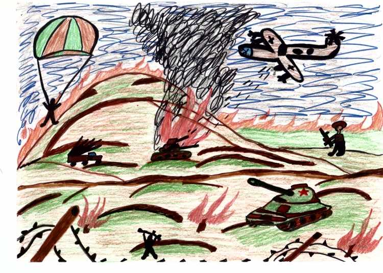 Рисунки детей о войне и победе