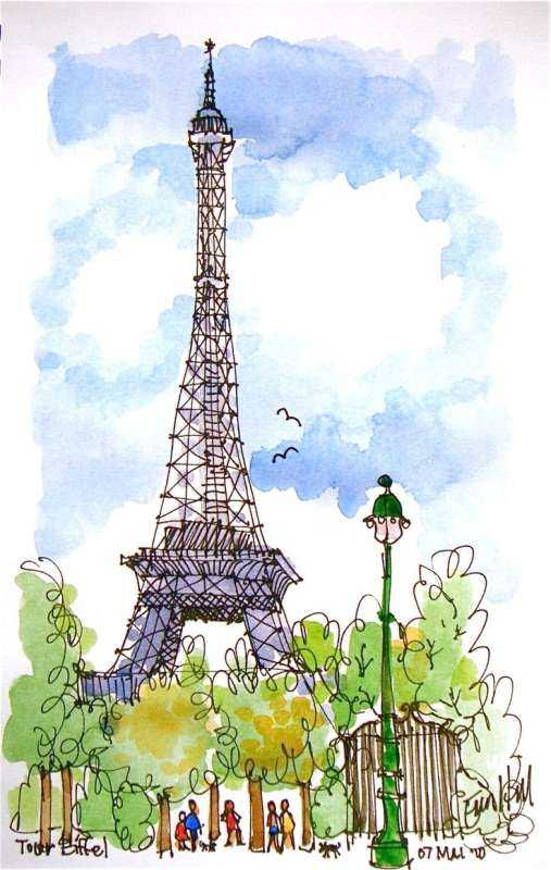 Эйфелева башня Франции для детей