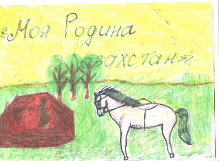 Рисунок коневода детский