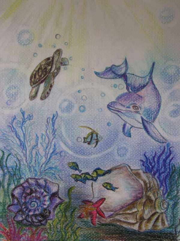 Рисунки подводного мира