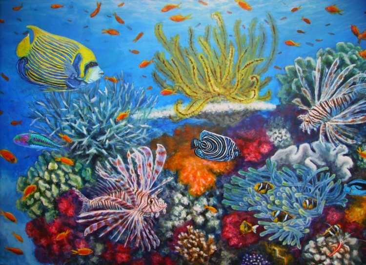 Подводный мир картины художников