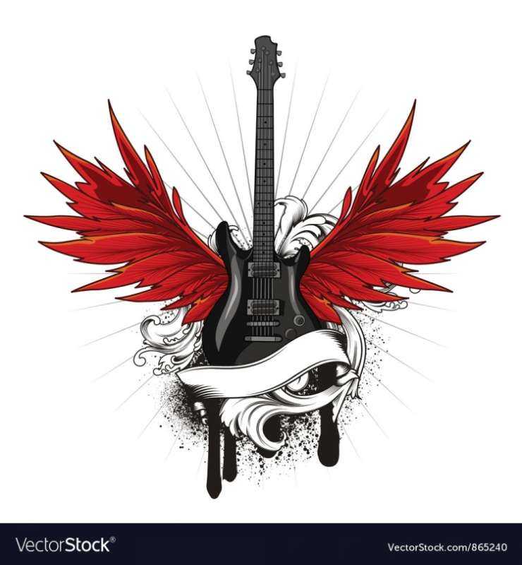 Логотип в стиле рок