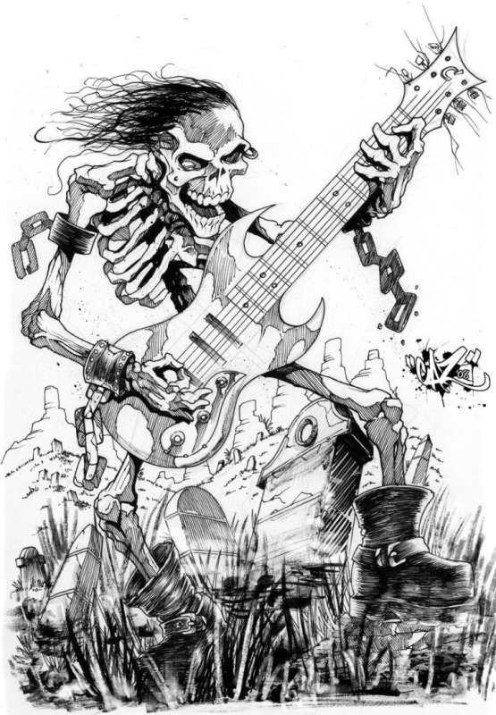 Гитарист панк рок