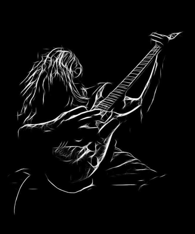 Гитарист хеви металл