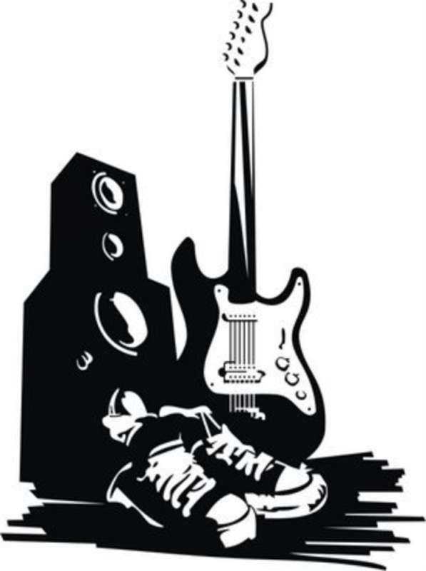 Стилизованное изображение гитары