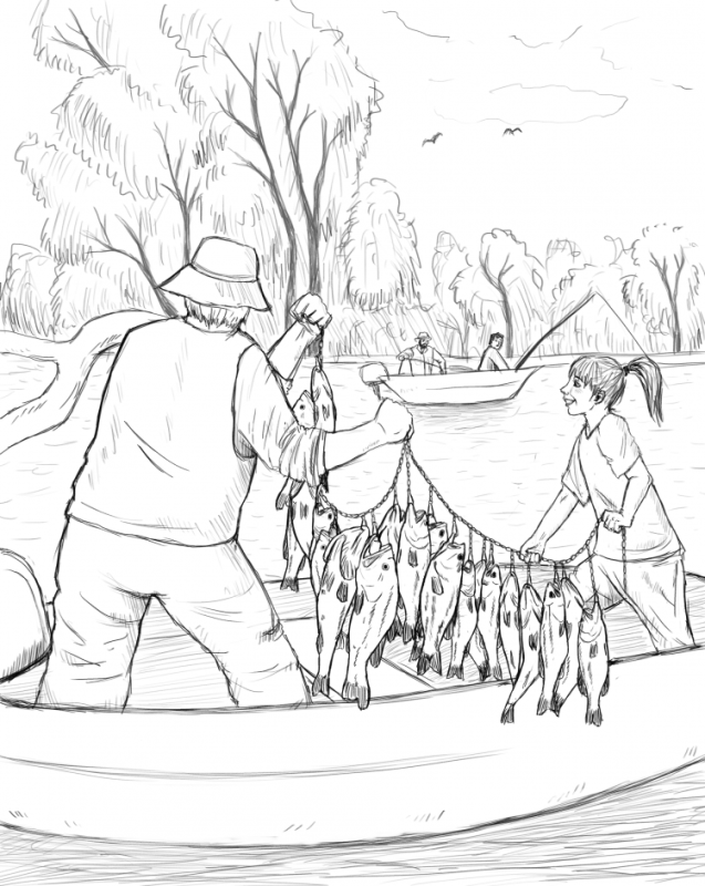 Рыболовство карандашом