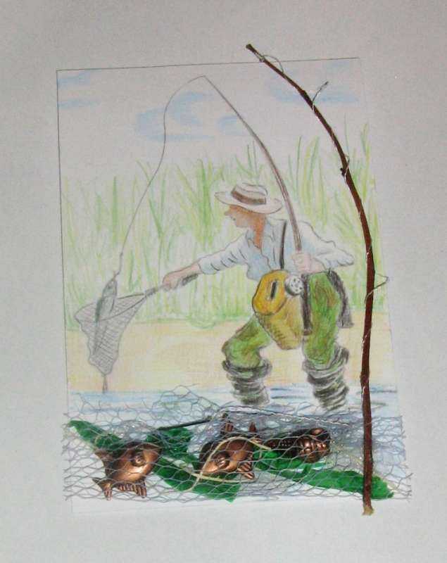 Рисунки на тему рыбалка карандашом