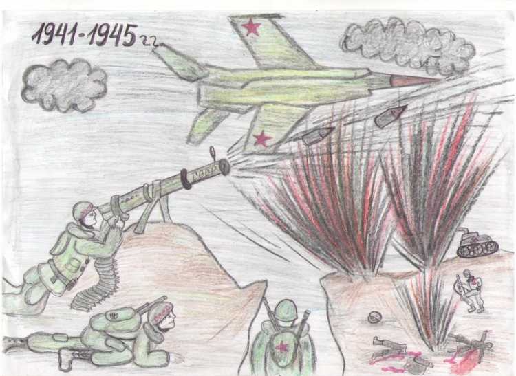 Рисунки про войну для срисовки