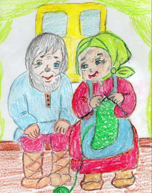 Рисунок для бабушки от внука