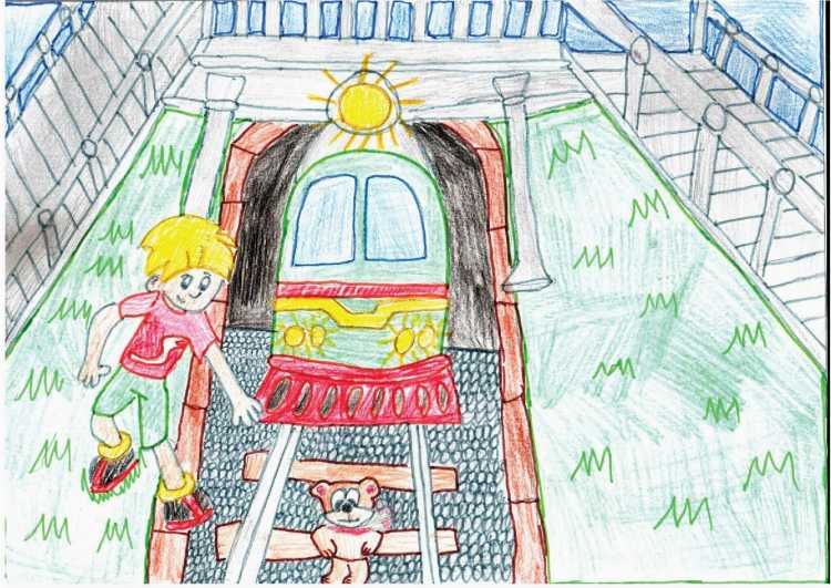 Конкурс детский рисунков железная дорога