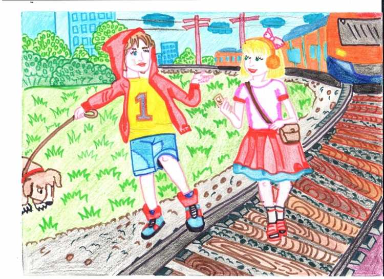 Конкурс рисунков на тему железная дорога