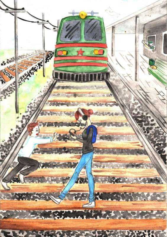 Иллюстрации безопасная железная дорога