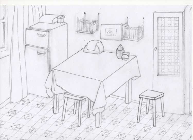 Рисунки для срисовки для кухни