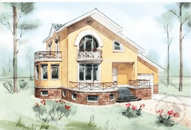 Красивый дом рисунок