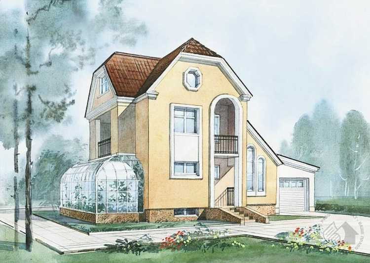 Нарисованные проекты домов