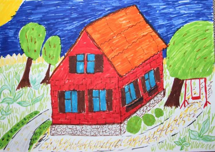 Дом мечты рисунок 4 класс