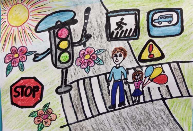 Конкурс рисунков по ПДД новый дорожный знак глазами детей