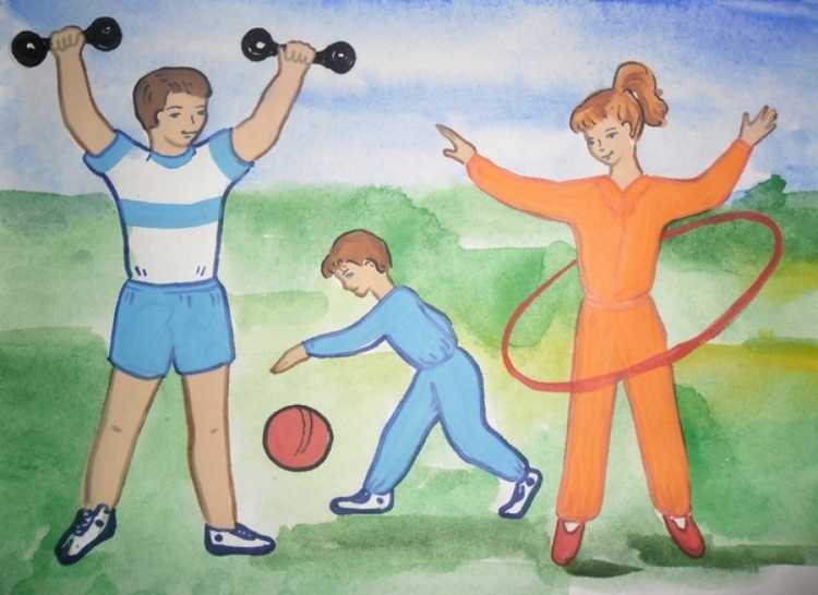 Рисунок на тему спорт