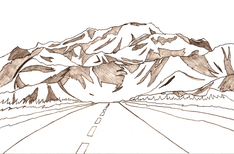 Рисунок на тему горы87
