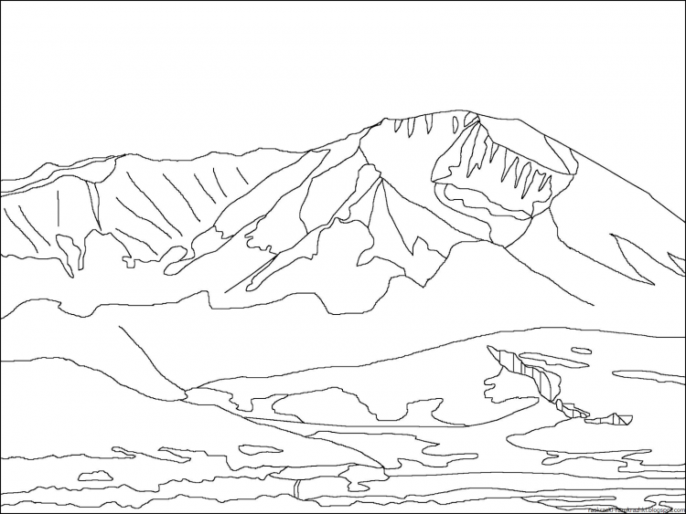 Горы для рисования