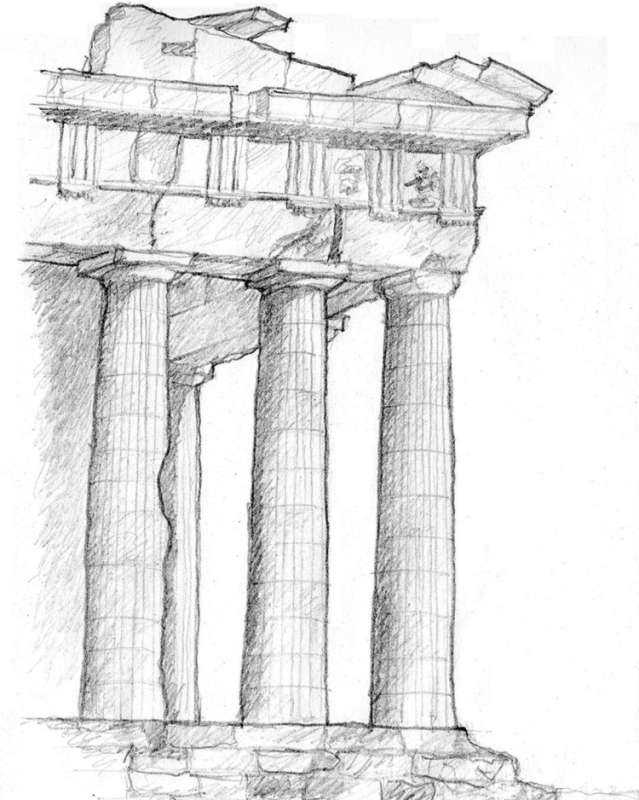 Храм Афины скетч