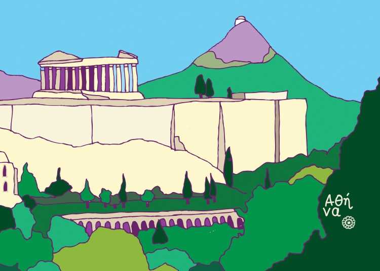 Выполнить рисунок по впечатлениям о Греции
