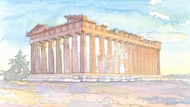 Древняя Эллада храм Парфенон