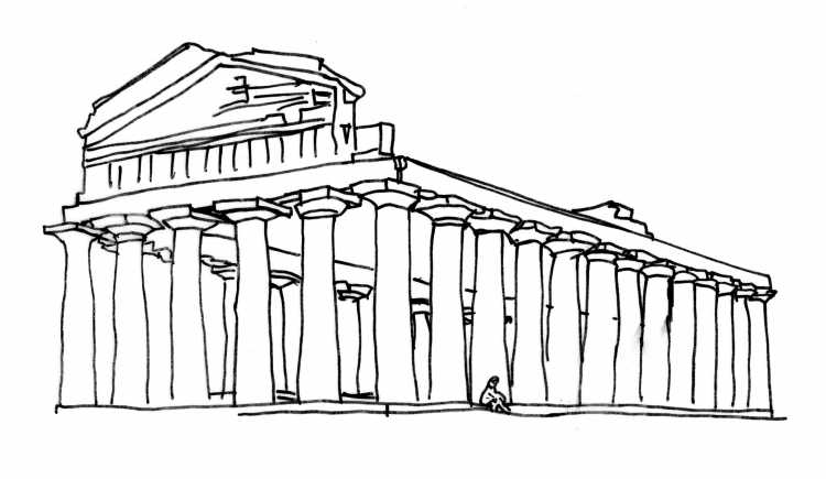 Парфенон храм Афины раскраска