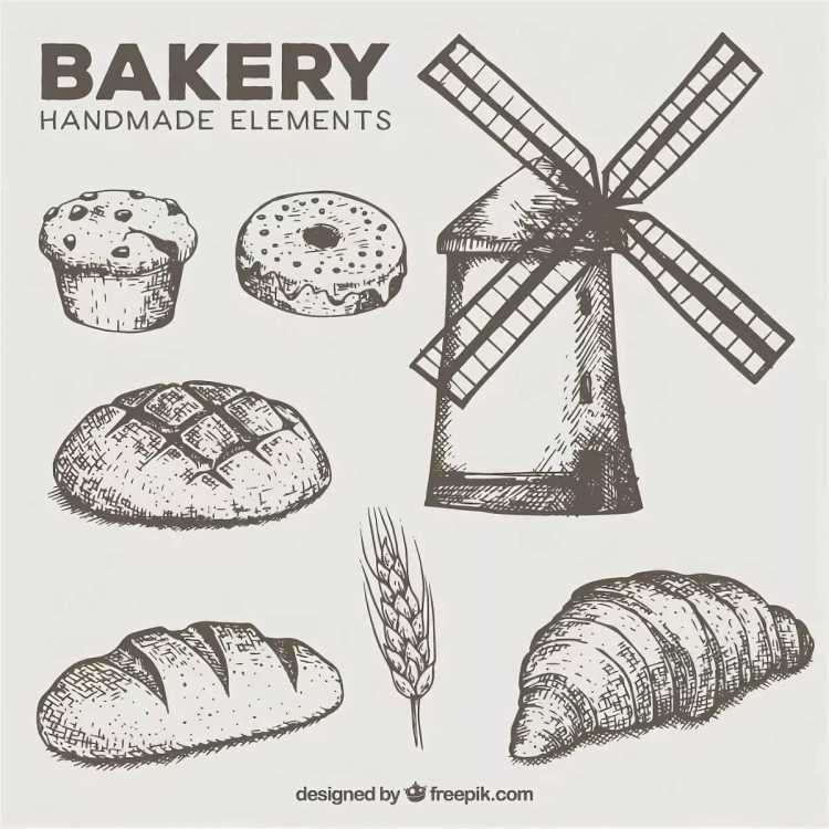 Схематичное изображение хлеба